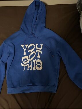 Blue Hoodie with 'YOU GOT THIS' Graphic